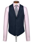 Charles Tyrwhitt Navy Saxony Business Suit Wool Vest Size W36 By Charles Tyrwhitt