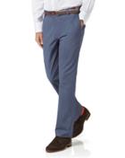 Charles Tyrwhitt Blue Slim Fit Stretch Cotton Chino Pants Size W30 L30 By Charles Tyrwhitt