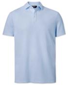  Sky Blue Puppytooth Textured Cotton Polo Size Large By Charles Tyrwhitt