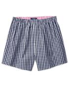 Charles Tyrwhitt Charles Tyrwhitt Navy Gingham Check Woven Boxer Shorts Size Xxl