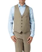 Charles Tyrwhitt Fawn Adjustable Fit Twill Business Suit Wool Vest Size W36 By Charles Tyrwhitt