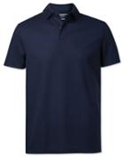  Navy Aircool Cotton Polo Size Large By Charles Tyrwhitt