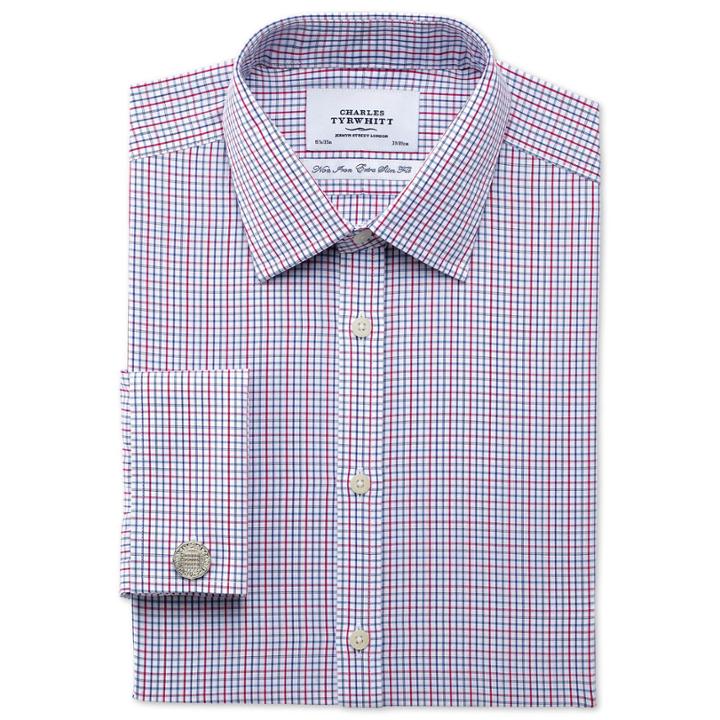 Charles Tyrwhitt Charles Tyrwhitt Small Multi Grid Check Non-iron Extra Slim Fit Shirt (14.5 - 32)
