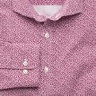 Charles Tyrwhitt Charles Tyrwhitt Extra Slim Fit Pink All Over Spot Print Cotton Dress Shirt Size Xxl