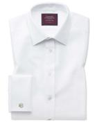  Classic Fit Luxury Marcella Bib Front White Tuxedo Egyptian Cotton Dress Shirt French Cuff Size 17.5/34 By Charles Tyrwhitt