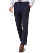  Navy Slim Fit Twill Business Suit Wool Pants Size W30 L38 By Charles Tyrwhitt
