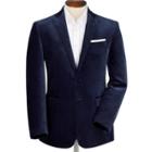 Charles Tyrwhitt Charles Tyrwhitt Midnight Slim Fit Blue Velvet Cotton Jacket Size 42