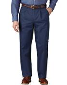 Charles Tyrwhitt Blue Classic Fit Single Pleat Weekend Cotton Chino Pants Size W32 L30 By Charles Tyrwhitt