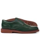  Green Extra Lightweight Derby Wing Tip Shoes Size 11 By Charles Tyrwhitt