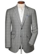 Charles Tyrwhitt Slim Fit Blue Checkered Linen Mix Linen Jacket Size 36 By Charles Tyrwhitt