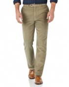  Light Brown Slim Fit Jumbo Cord Trousers Size W32 L32 By Charles Tyrwhitt