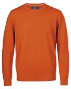 Charles Tyrwhitt Orange Merino Crew Neck Wool Sweater Size Large By Charles Tyrwhitt
