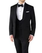 Charles Tyrwhitt Black Classic Fit Shawl Collar Tuxedo Wool Jacket Size 36 By Charles Tyrwhitt