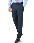 Charles Tyrwhitt Charles Tyrwhitt Blue Slim Fit Twill Business Suit Wool Pants Size W30 L38