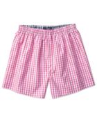 Charles Tyrwhitt Charles Tyrwhitt Pink Gingham Check Woven Boxer Shorts Size Xl