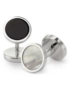  Mother-of-pearl And Onyx Evening Cufflinks By Charles Tyrwhitt