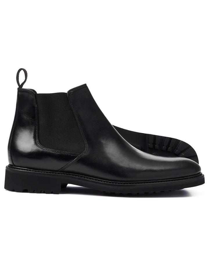  Black Extra Lightweight Chelsea Boots Size 8 By Charles Tyrwhitt