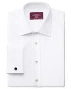 Charles Tyrwhitt Classic Fit Luxury Marcella Bib Front White Tuxedo Egyptian Cotton Dress Shirt French Cuff Size 16/34 By Charles Tyrwhitt