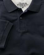  Navy Pique Cotton Polo Size Xs By Charles Tyrwhitt