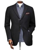  Slim Fit Charcoal Textured Wool Wool Jacket Size 38 By Charles Tyrwhitt