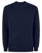  Navy Merino Cashmere Crew Neck Cotton/cashmere Sweater Size Large By Charles Tyrwhitt