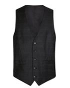  Grey Check Adjustable Fit Birdseye Travel Suit Wool Vest Size W44 By Charles Tyrwhitt