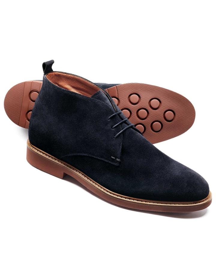 Charles Tyrwhitt Charles Tyrwhitt Navy Trevone Suede Chukka Boot Size 11