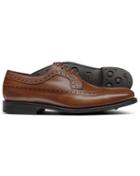  Chestnut Goodyear Welted Derby Wing Tip Brogue Shoes Size 7.5 By Charles Tyrwhitt