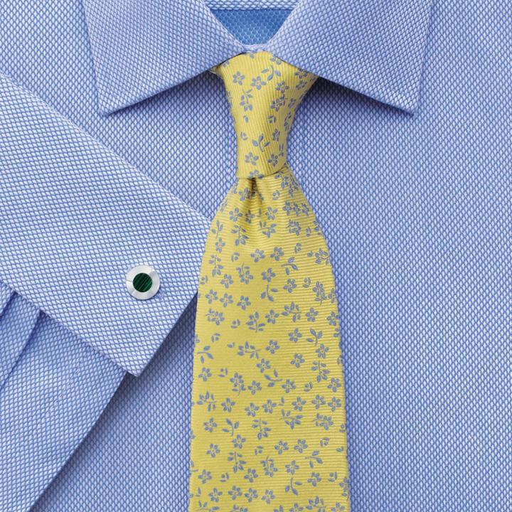 Charles Tyrwhitt Charles Tyrwhitt Lemon Silk Classic Floral Tie