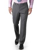 Charles Tyrwhitt Charles Tyrwhitt Silver Slim Fit Twill Business Suit Wool Pants Size W38 L32