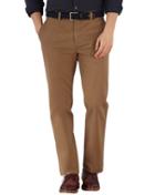 Charles Tyrwhitt Charles Tyrwhitt Camel Slim Fit Flat Front Cotton Chino Pants Size W32 L34
