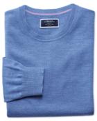 Charles Tyrwhitt Blue Merino Wool Crew Neck Sweater Size Xl By Charles Tyrwhitt