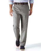 Charles Tyrwhitt Charles Tyrwhitt Silver Grey Classic Fit Flat Front Chinos