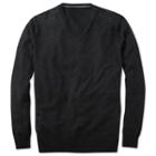 Charles Tyrwhitt Charles Tyrwhitt Charcoal Cotton Cashmere V Neck Sweater (l)