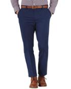 Charles Tyrwhitt Charles Tyrwhitt Marine Blue Extra Slim Fit Flat Front Non-iron Chinos