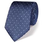 Charles Tyrwhitt Charles Tyrwhitt Classic Royal And White Melange Spot Tie