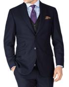Charles Tyrwhitt Charles Tyrwhitt Navy Slim Fit British Serge Luxury Suit Wool Jacket Size 36
