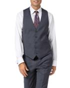 Charles Tyrwhitt Light Blue Adjustable Fit Twill Business Suit Wool Vest Size W36 By Charles Tyrwhitt
