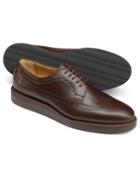  Chocolate Derby Shoes Size 11.5 By Charles Tyrwhitt