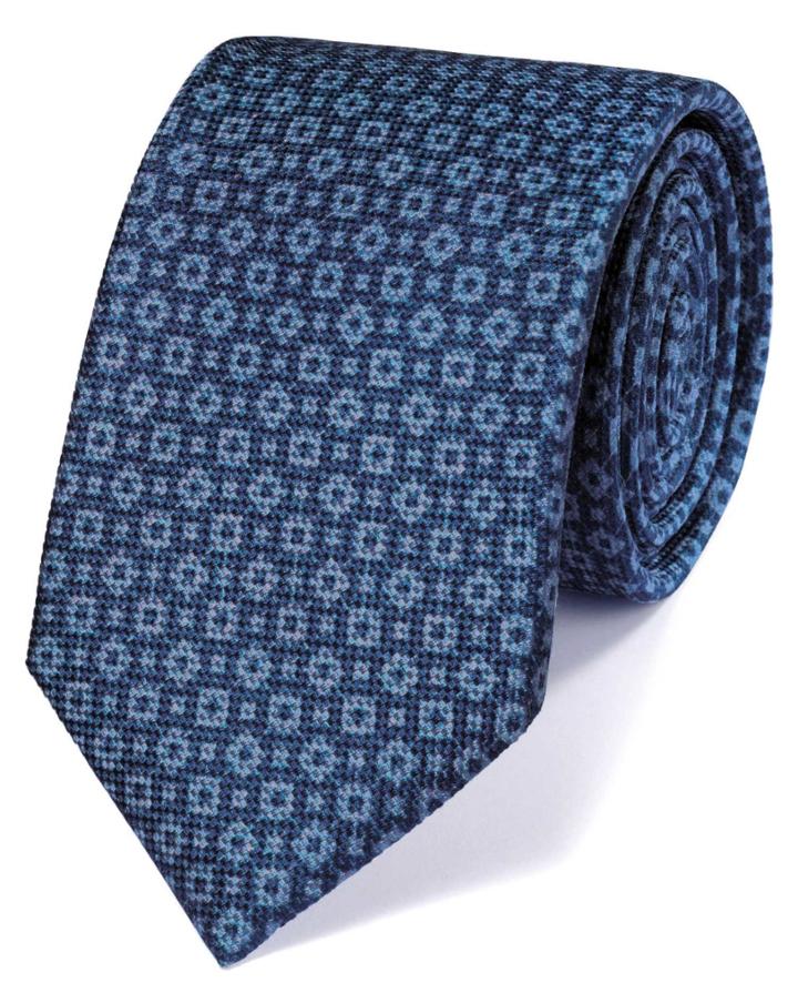 Charles Tyrwhitt Charles Tyrwhitt Indigo Silk Indigo Classic Tie
