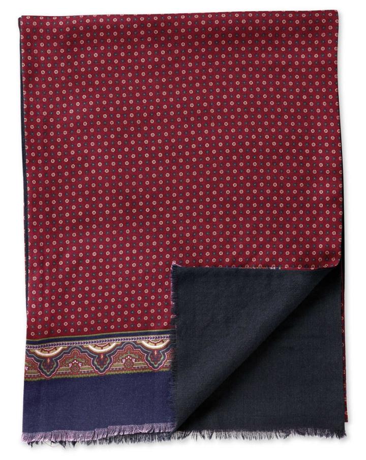 Charles Tyrwhitt Charles Tyrwhitt Burgundy Wool Scarf