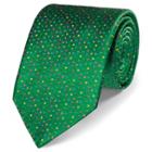 Charles Tyrwhitt Charles Tyrwhitt Luxury Green Multi Spot Tie