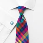 Charles Tyrwhitt Charles Tyrwhitt Multi Silk Luxury Check Tie