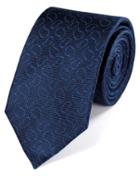 Charles Tyrwhitt Charles Tyrwhitt Navy And Royal Silk Oxford Paisley Classic Tie