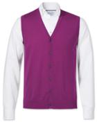  Berry Merino Wool Vest Size Medium By Charles Tyrwhitt