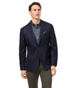  Slim Fit Navy Textured Modern Unlined Wool Jacket Size 38 By Charles Tyrwhitt