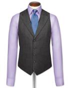 Charles Tyrwhitt Charles Tyrwhitt Grey Check Flannel Business Suit Waistcoat