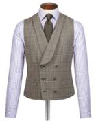  Grey Adjustable Fit British Serge Luxury Suit Wool Vest Size W38 By Charles Tyrwhitt