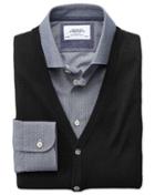 Charles Tyrwhitt Black Merino Wool Vest Size Medium By Charles Tyrwhitt