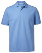  Sky Blue Cotton Pique Polo Size Large By Charles Tyrwhitt